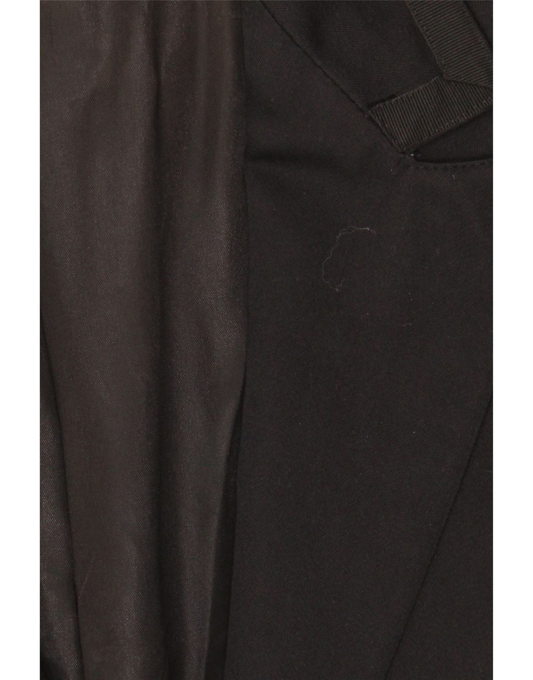 Giacca blazer vintage da donna a 2 bottoni UK 16 grande nera