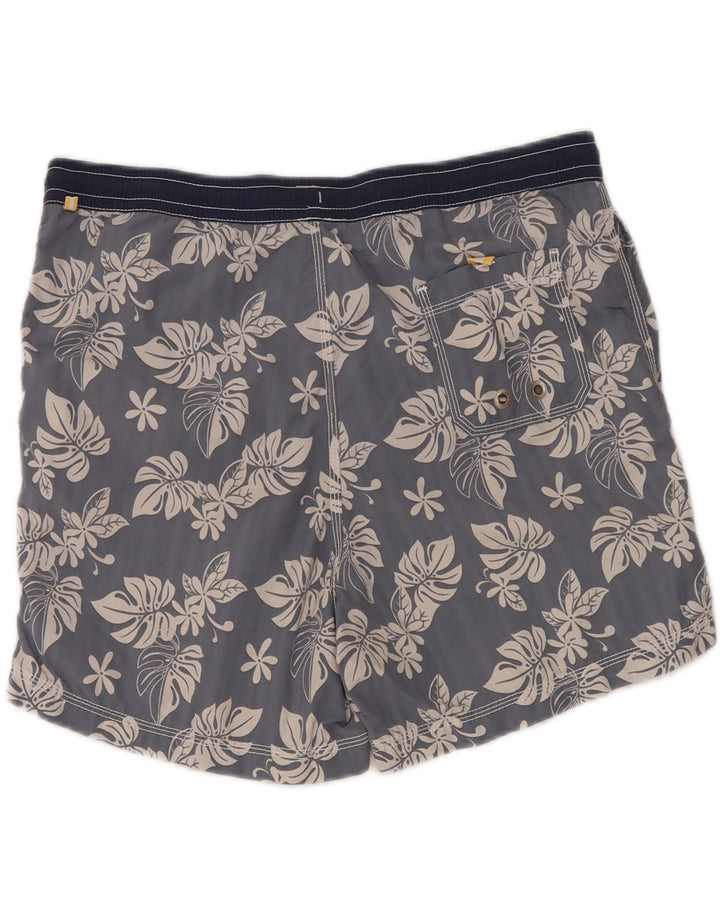 Pantaloncini da bagno da uomo North Sails Large in nylon floreale grigio
