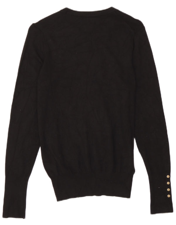 Maglione maglione girocollo da donna Zara UK 12 medio nero