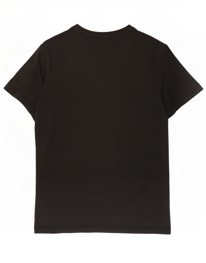 T-shirt da uomo Tommy Hilfiger Top piccola in cotone nero