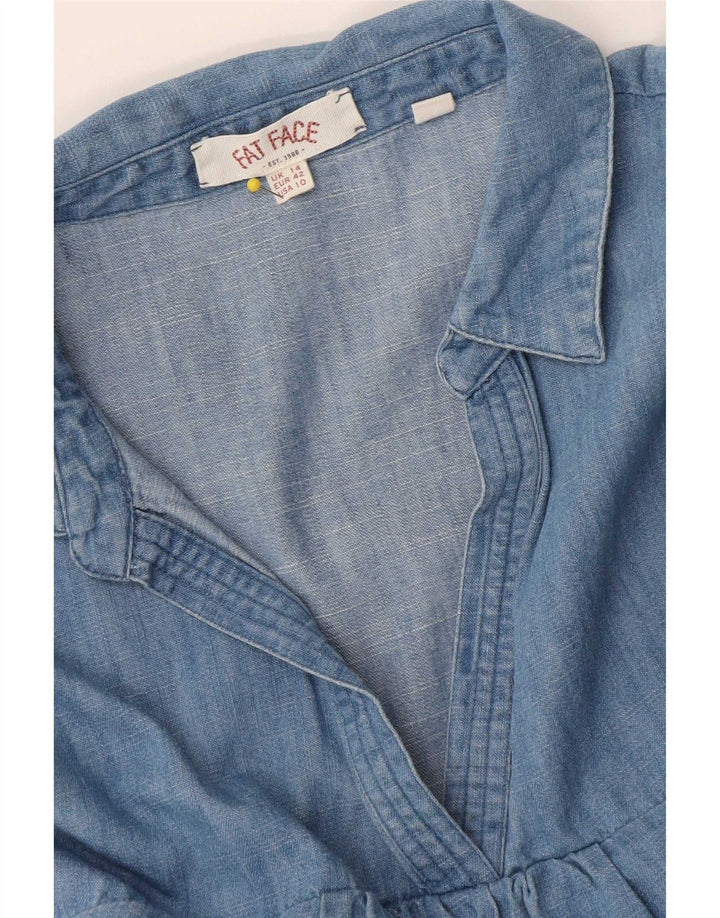 Abito in denim da donna Fat Face UK 14 grande blu