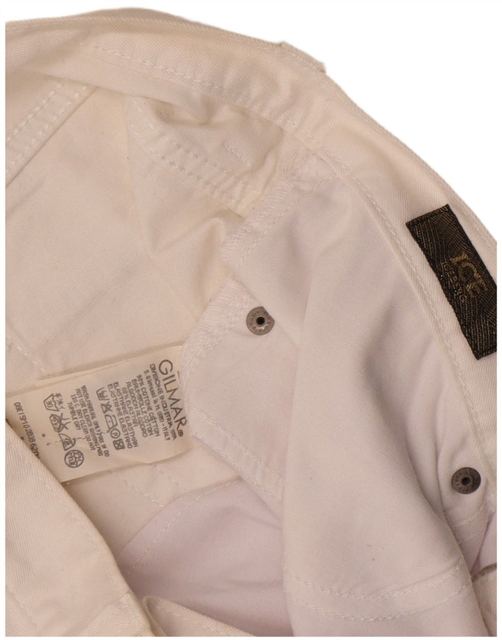 Jeans dritti da donna Iceberg W34 L34 cotone bianco