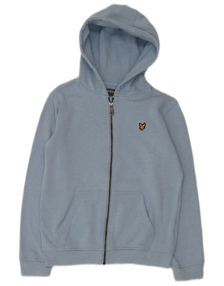 Felpa con cappuccio e zip per ragazzi LYLE & SCOTT 12-13 anni in cotone blu