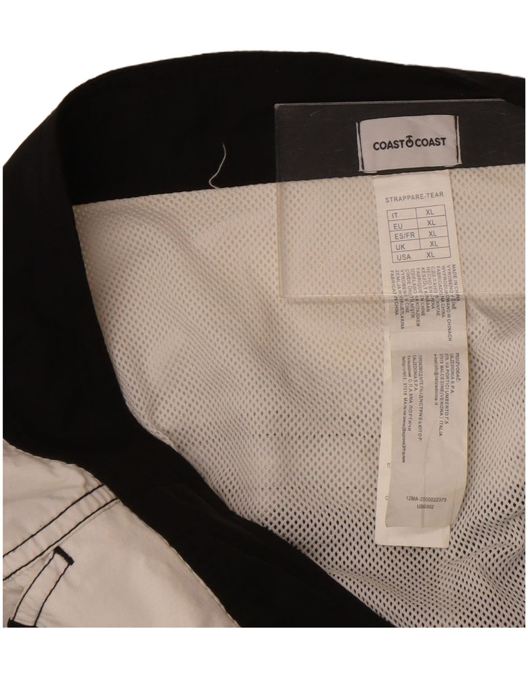 Pantaloncini da bagno grafici da uomo Coast XL Nero Colourblock Polyamide Beach