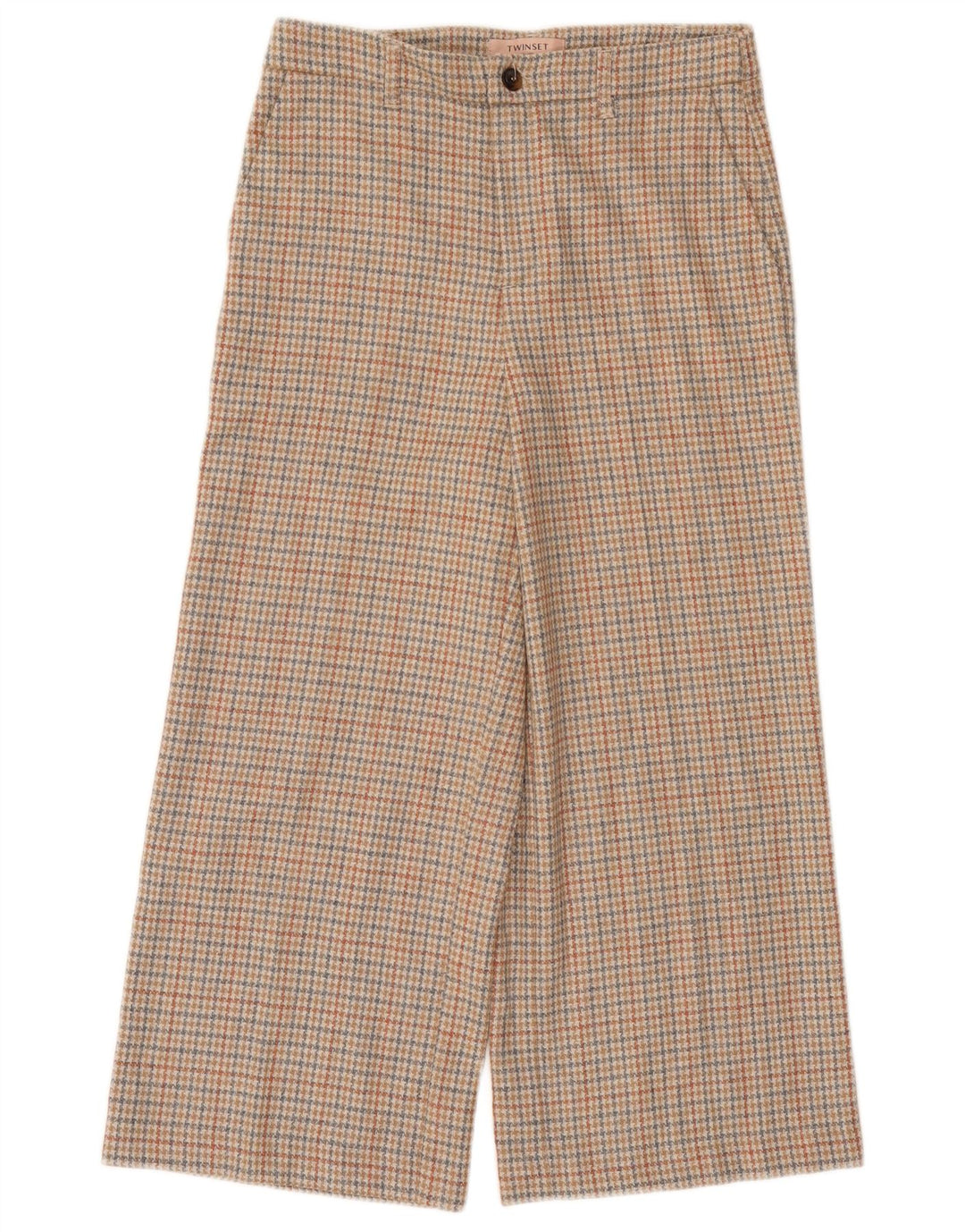 Pantaloni Cropped Twinset Donna Milano IT 44 Medio W30 L23 Beige