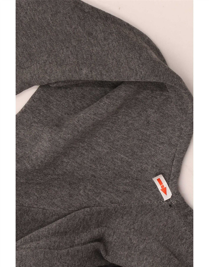 Ciesse Piumini Felpa con cappuccio grafica da uomo in cotone grigio medio