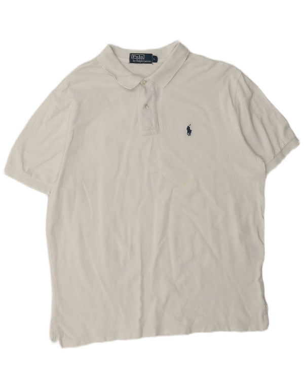 Polo Ralph Lauren Camicia da uomo grande in cotone bianco