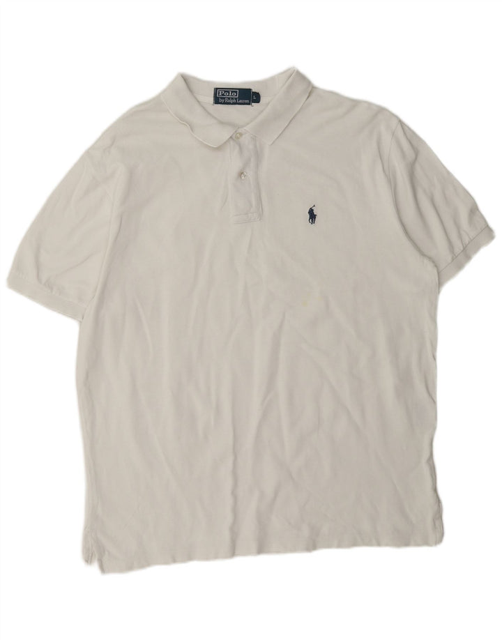 Polo Ralph Lauren Camicia da uomo grande in cotone bianco