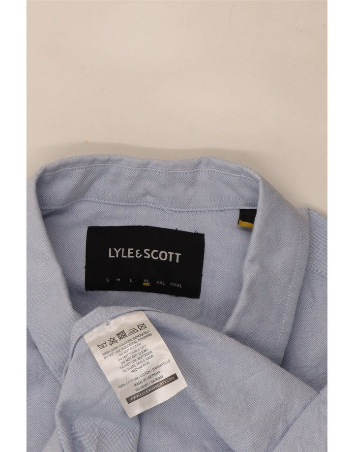 Camicia da uomo LYLE & SCOTT XL in cotone blu