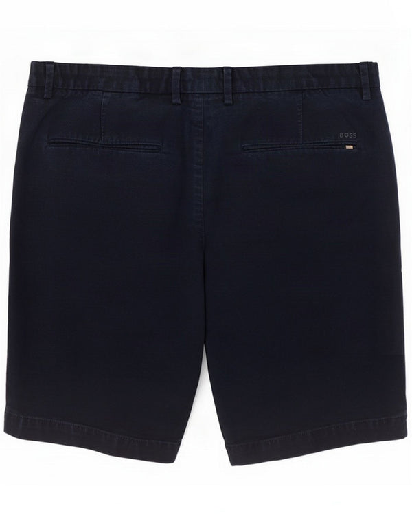 Hugo Boss Mens Chino Shorts EU 54 2XL W38 Navy Blue Cotton