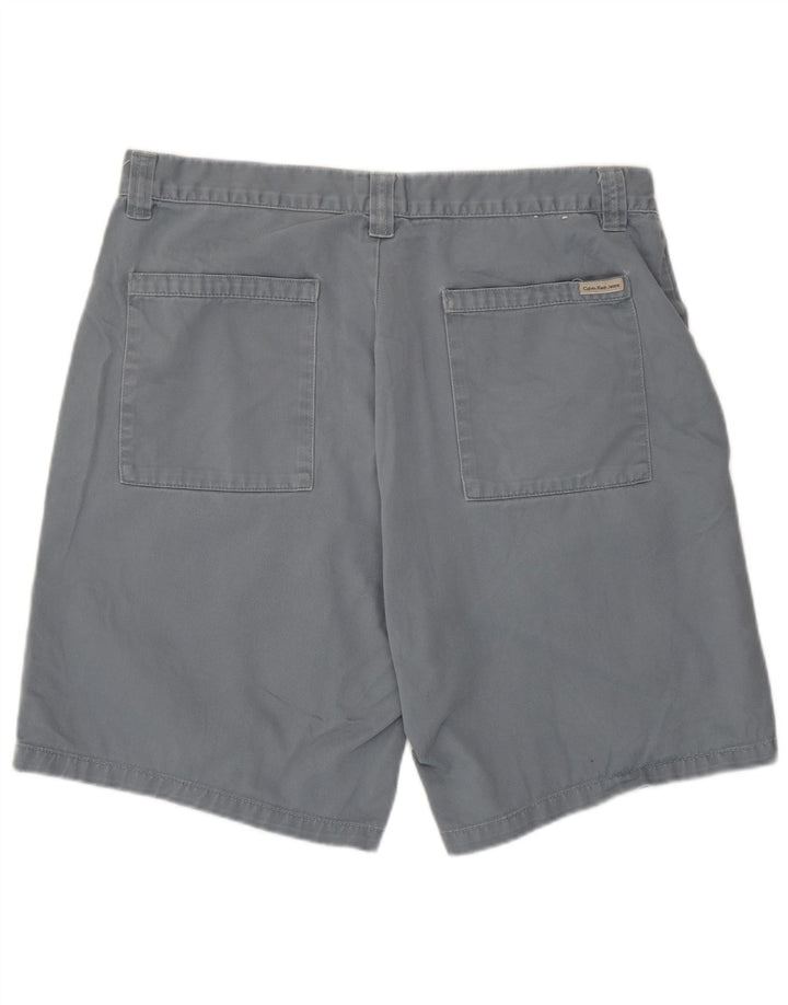Pantaloncini chino da uomo Calvin Klein W34 Large in cotone grigio