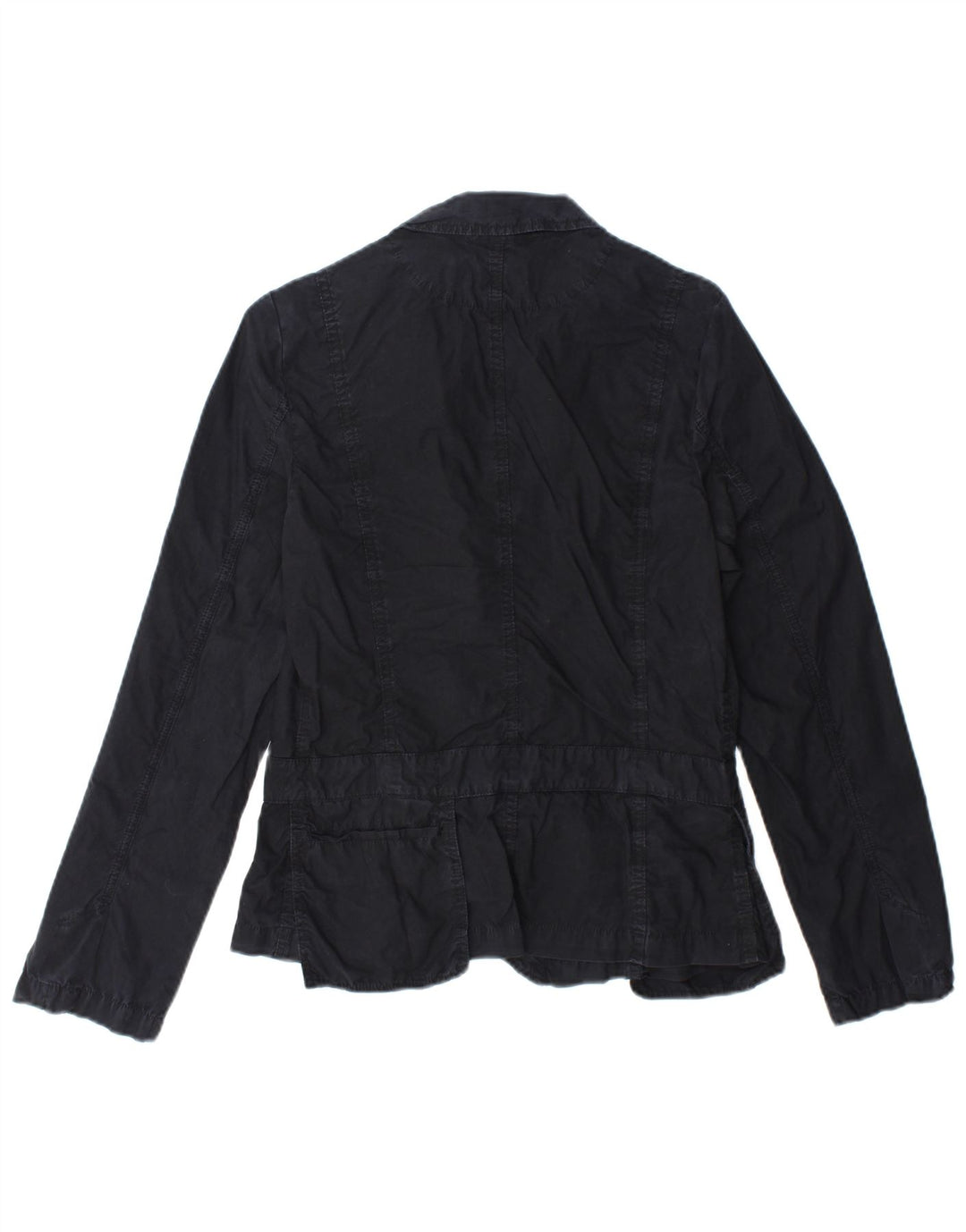 MAX & CO. Giacca blazer a 3 bottoni da donna IT 46 Large Nera