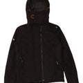 Giacca a vento da donna con cappuccio SUPERDRY UK 10 piccola nera