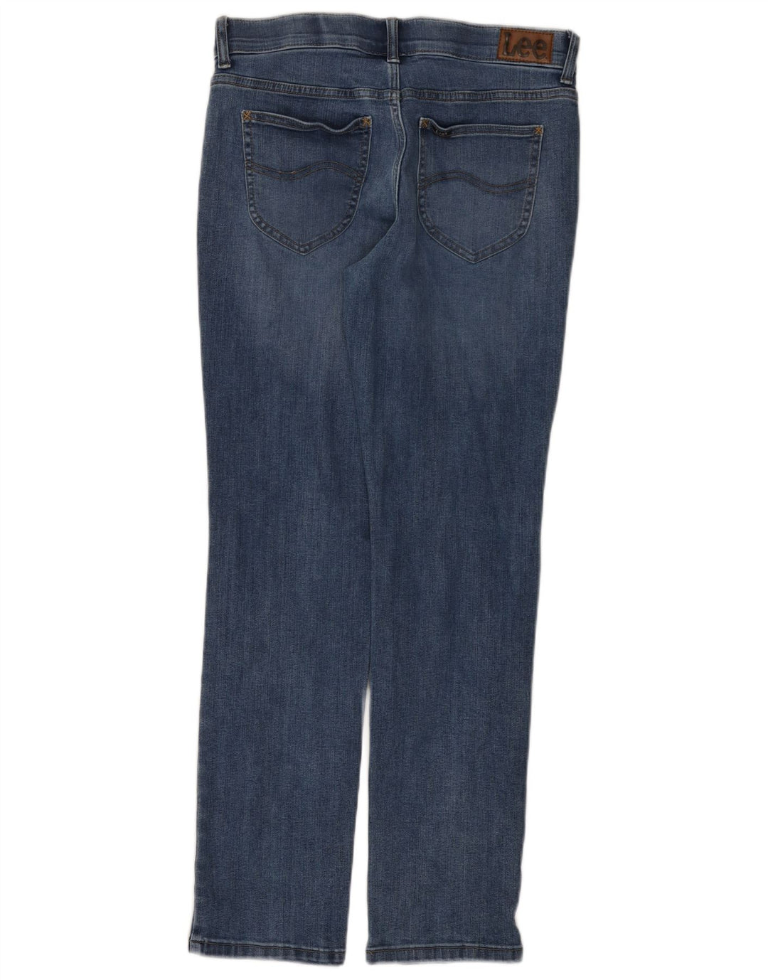 Jeans dritti Lee da donna a vita media, vestibilità regolare, US 8 medi W30 L30 blu