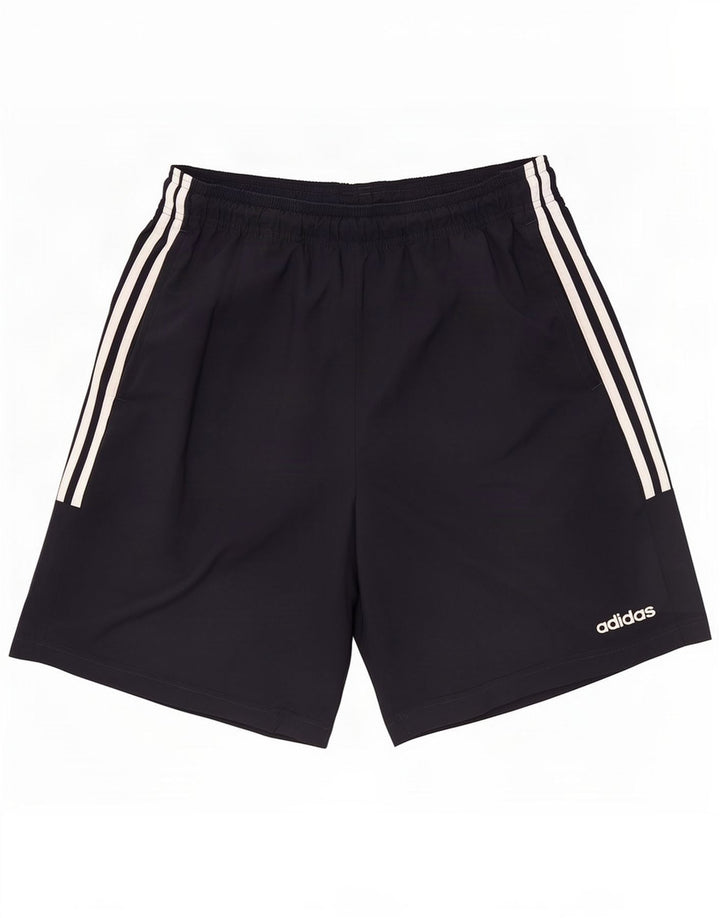 Pantaloncini sportivi da uomo Adidas Large blu navy in poliestere