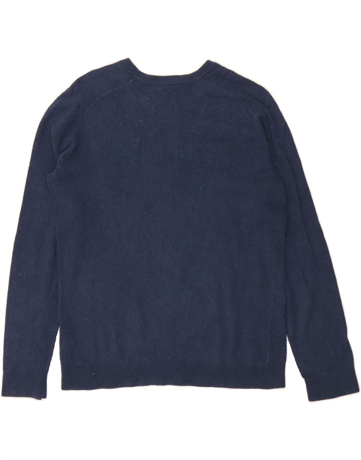 CALVIN KLEIN Womens Crew Neck Jumper Sweater UK 14 Medium Navy Blue Vintage Calvin Klein and Second-Hand Calvin Klein from Messina Hembry 