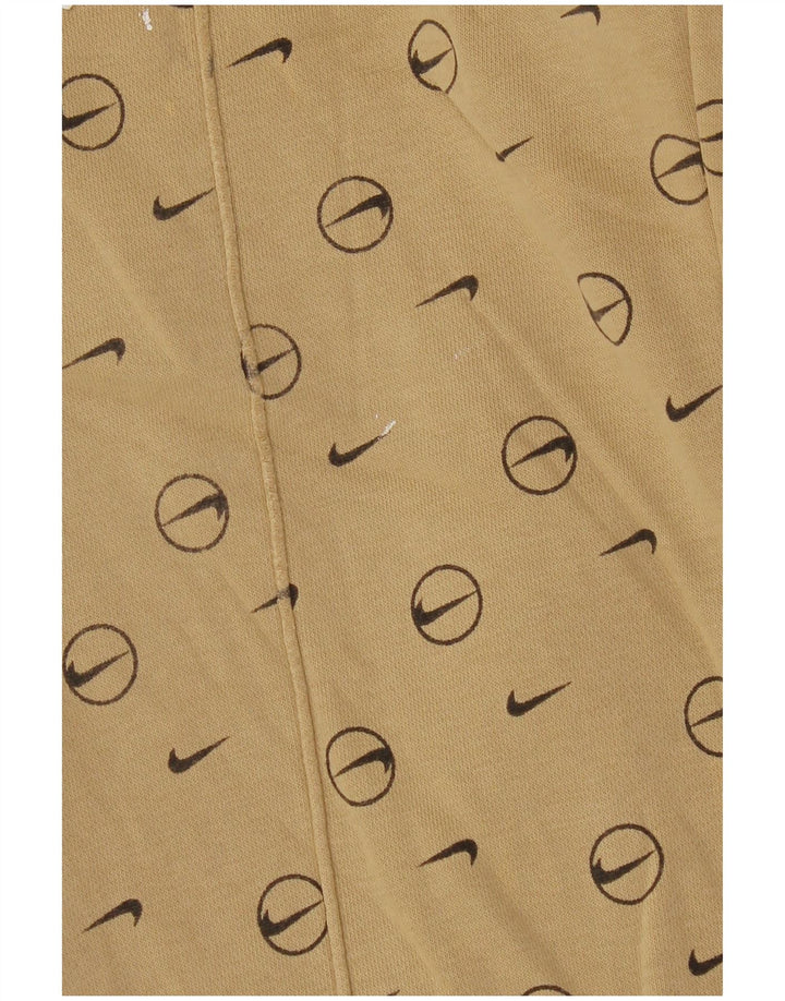 Pantaloni da tuta con grafica Nike da uomo, pantaloni da jogging, piccoli, beige geometrici