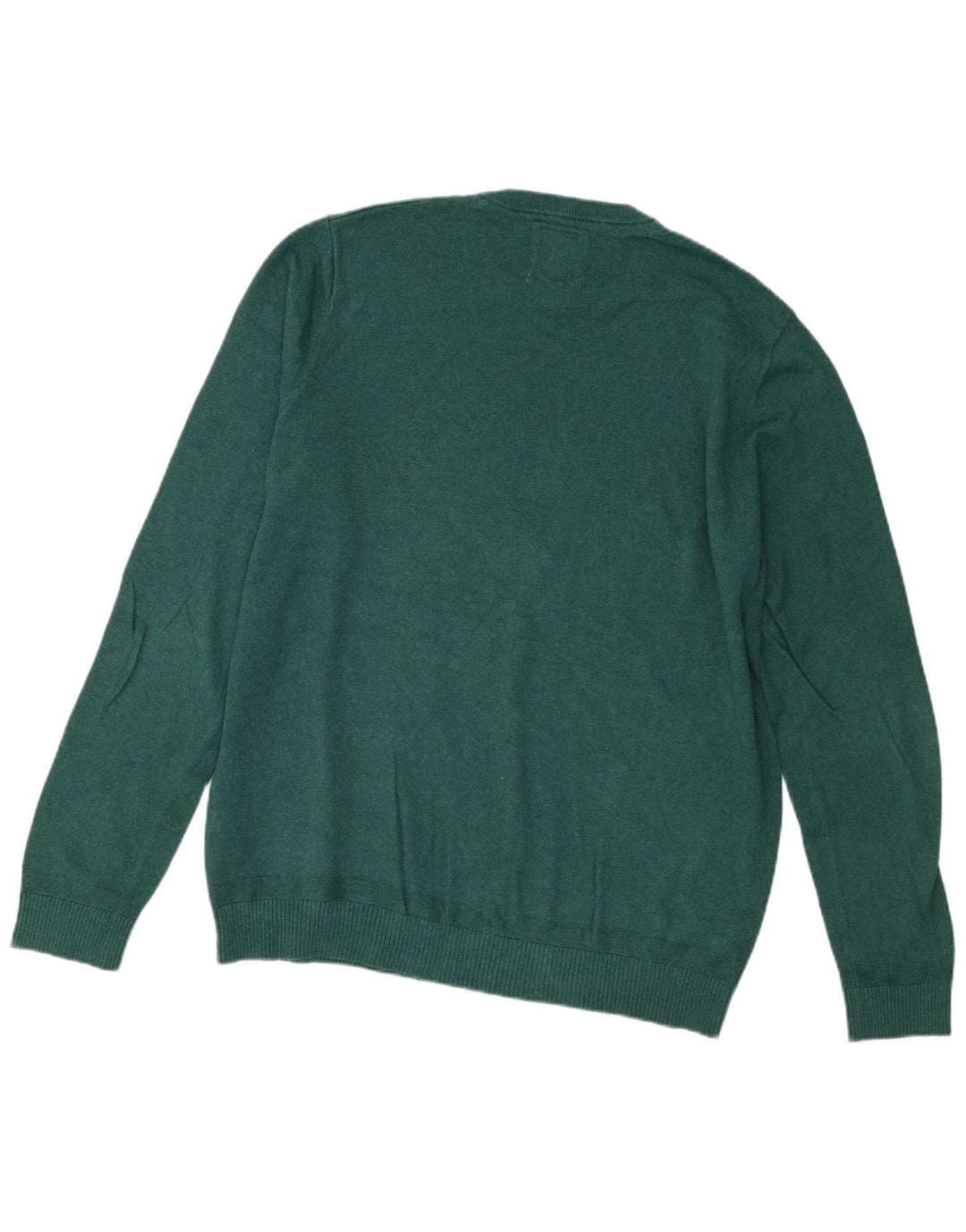 Fat Face Maglione girocollo da uomo vestibilità regolare girocollo grande cotone verde