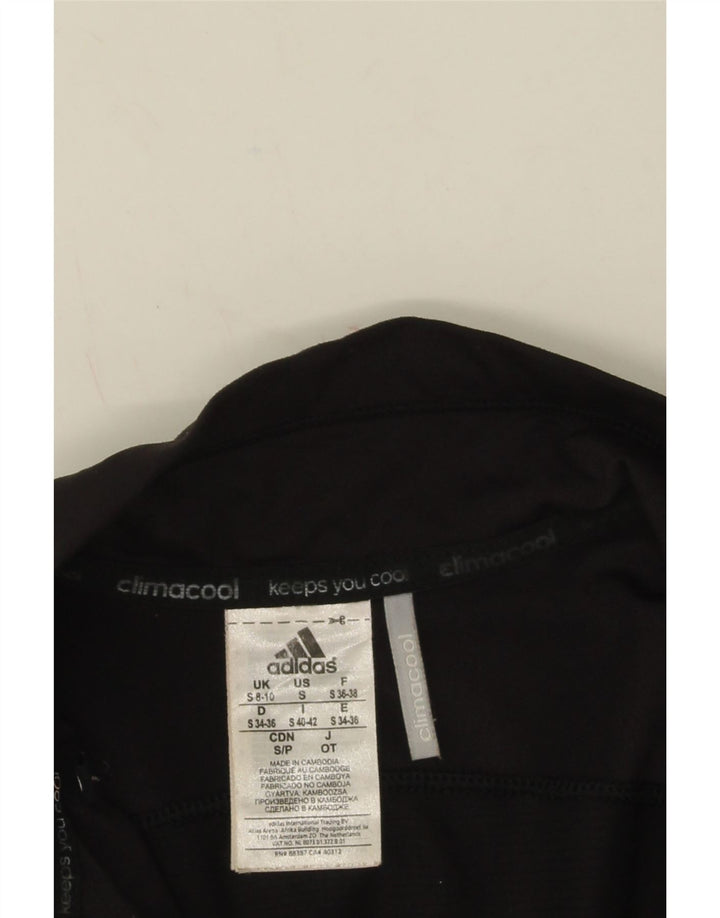 Giacca da tuta da donna Adidas Climacool UK 8/10 piccola in nylon nero