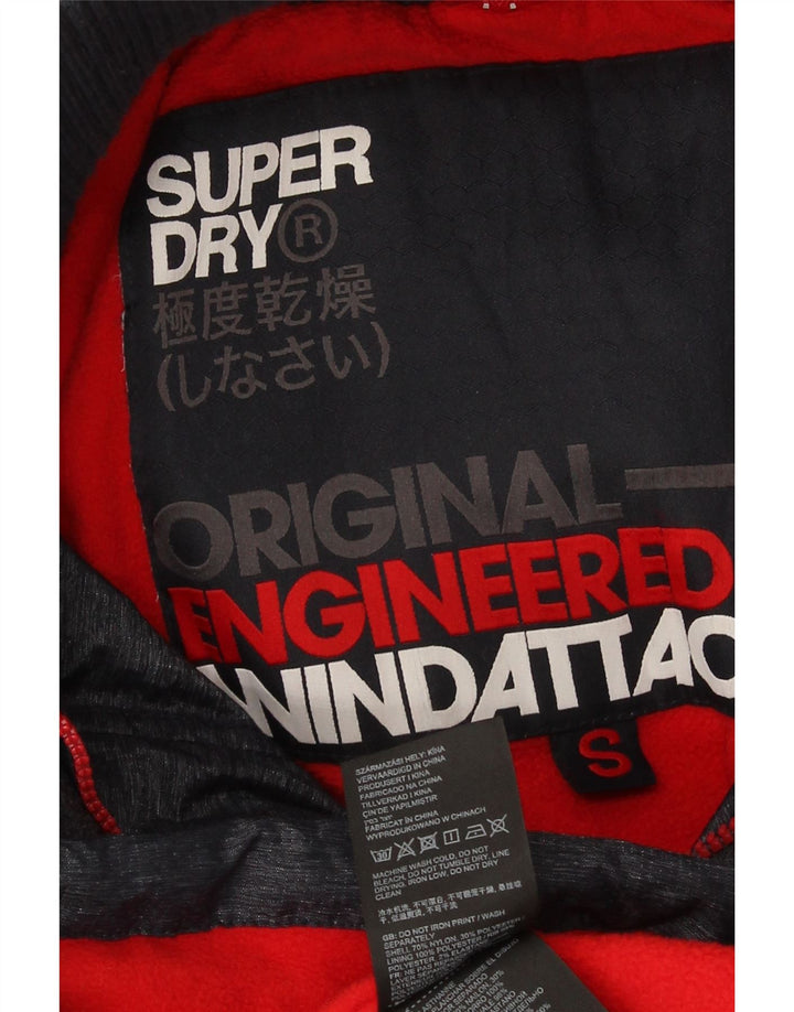 Giacca a vento Windtrekker da donna Superdry UK 10 Small Nylon blu navy