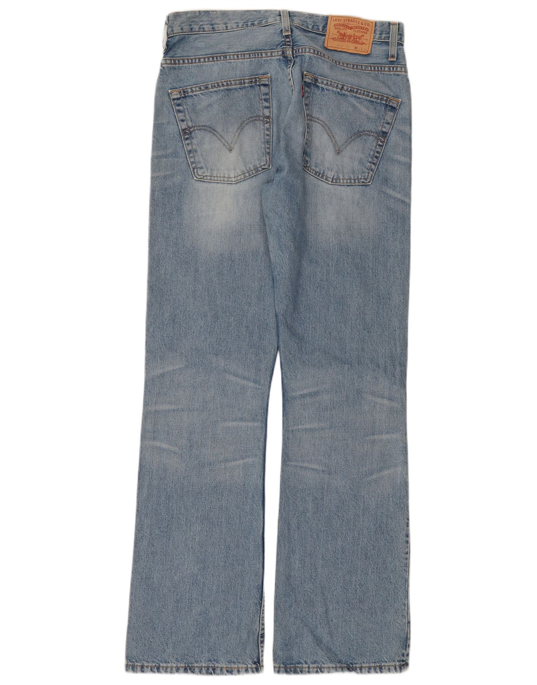 Levi's Uomo 507 Jeans Bootcut W32 L34 Cotone Blu