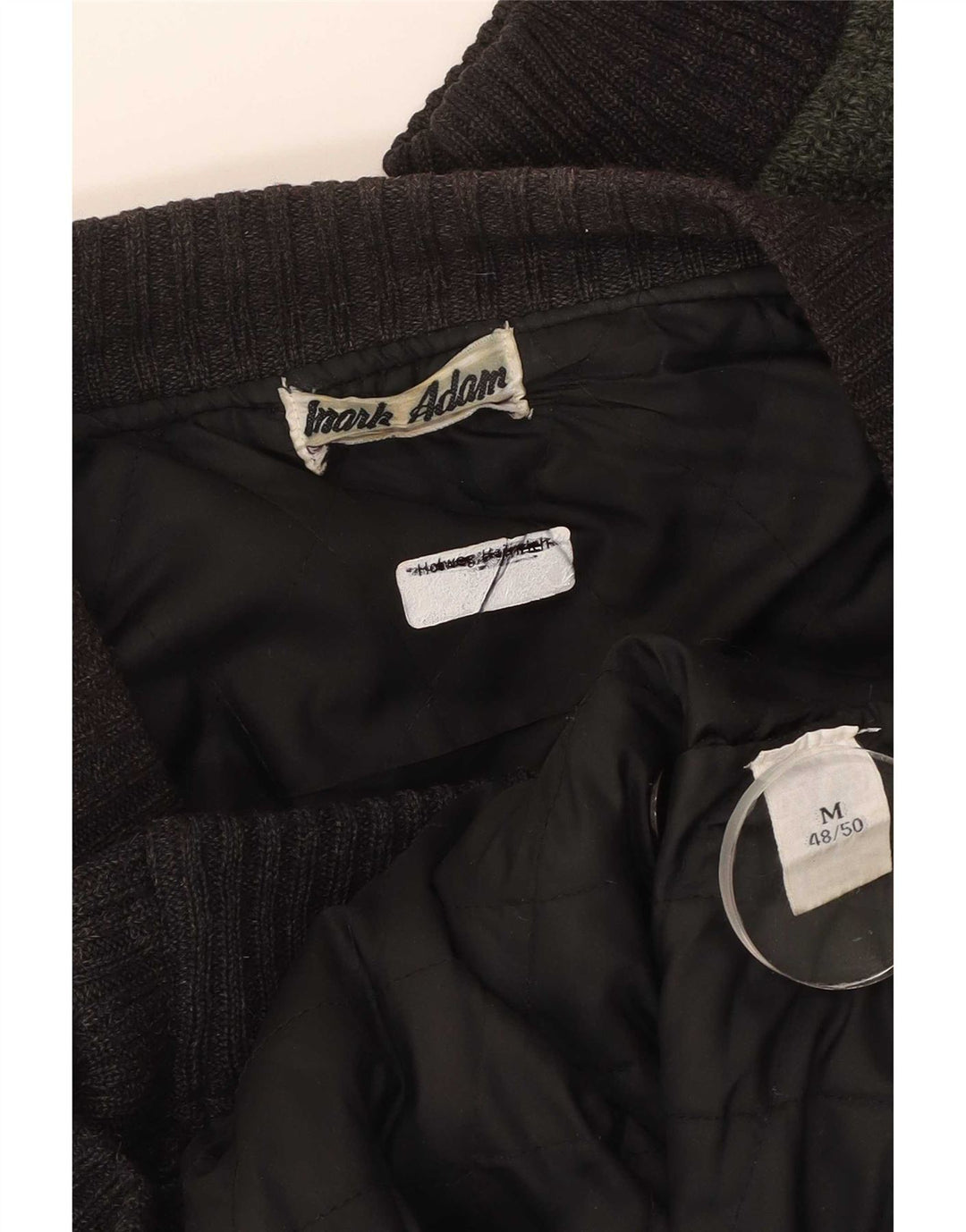 Maglione cardigan da uomo Mark Adam IT 48/50 Poliacrilico geometrico verde medio