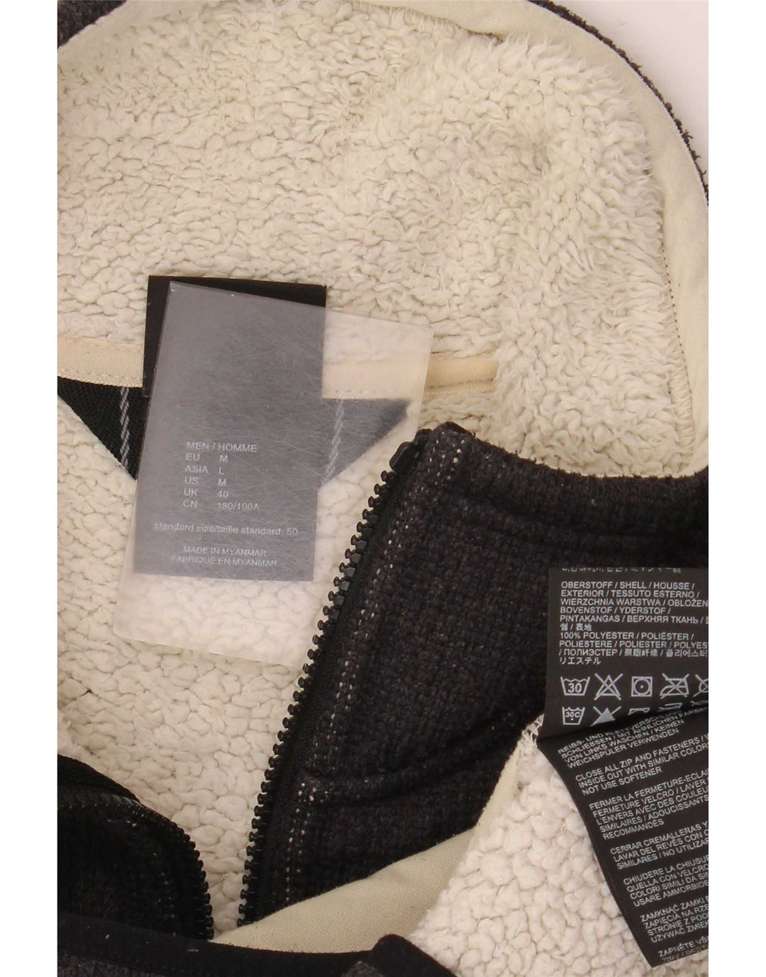 Giacca bomber da uomo Jack Wolfskin UK 40 poliestere nero medio