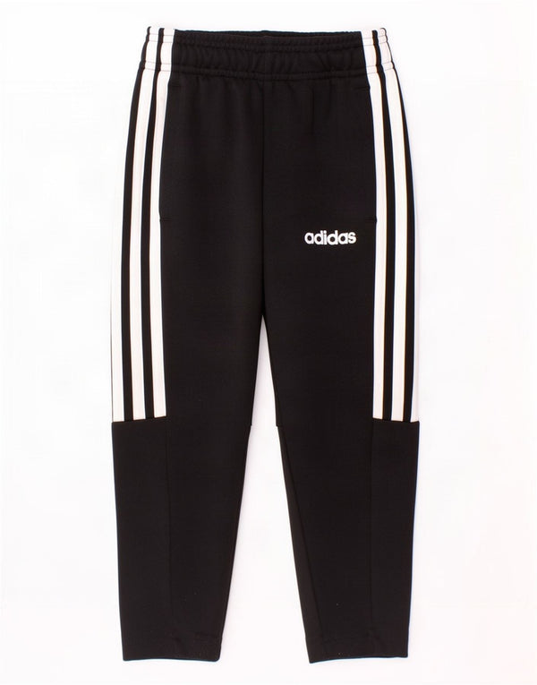 Pantaloni della tuta Adidas Climalite da ragazzo 2-3 anni in poliestere nero