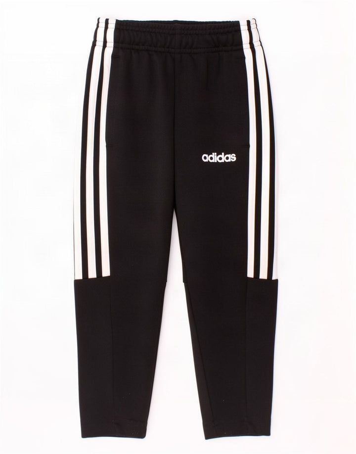 Pantaloni della tuta Adidas Climalite da ragazzo 2-3 anni in poliestere nero
