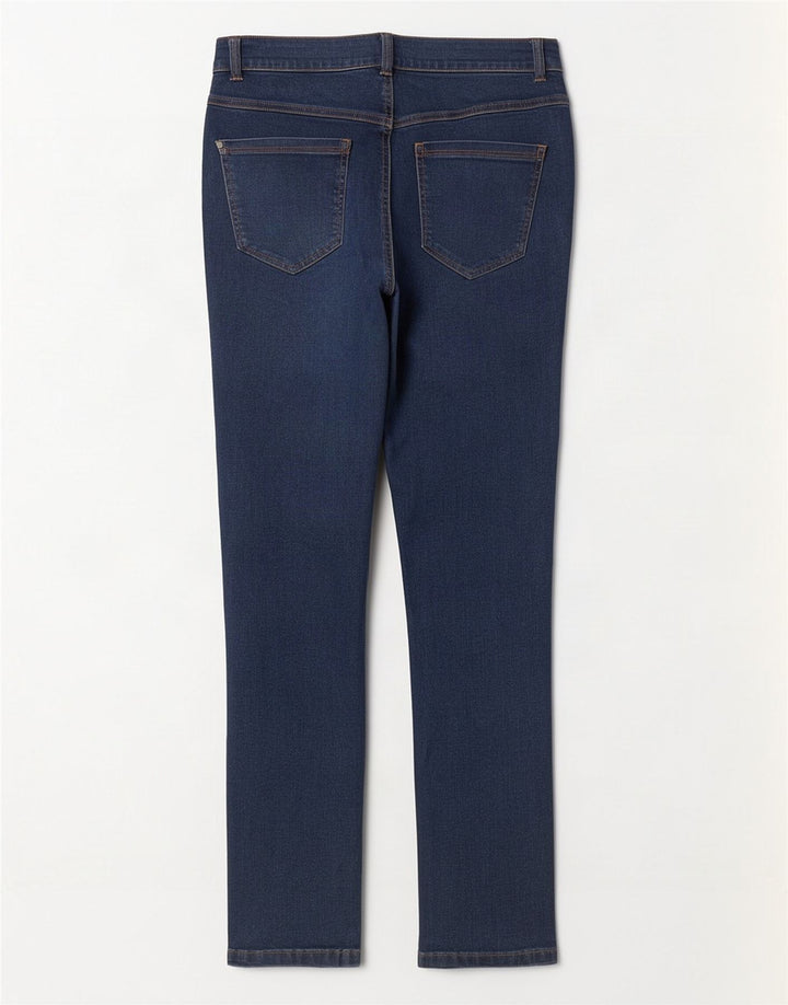 Jeans slim da donna M&Co UK 12 medio W30 L28 cotone blu navy