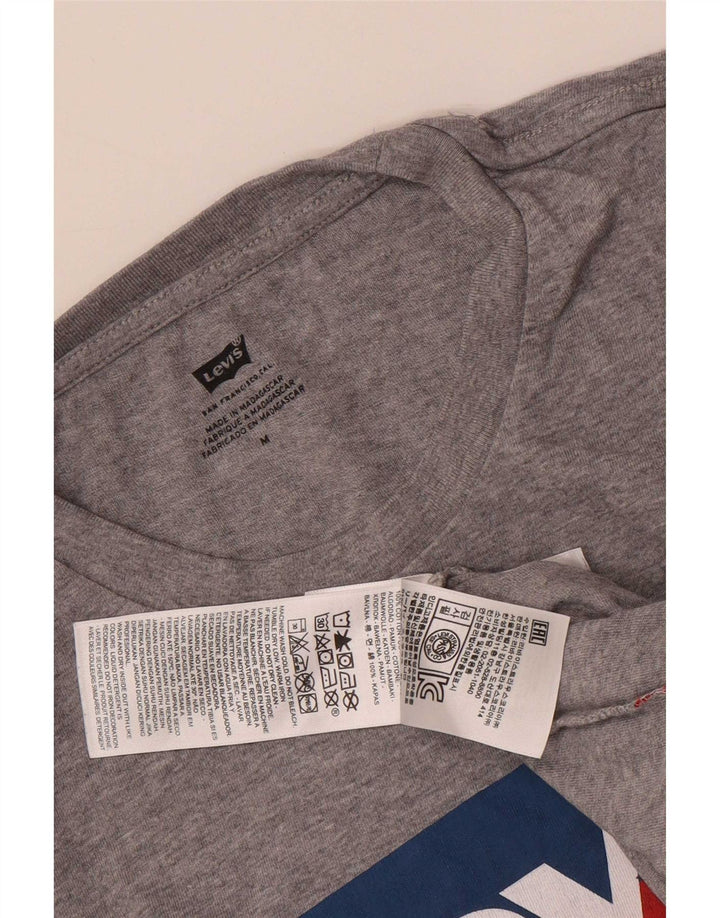 T-shirt grafica da uomo Levi's Top in cotone mélange grigio medio