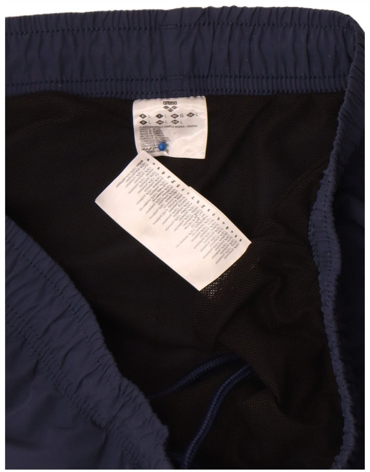 Pantaloncini sportivi da uomo Arena grandi in poliestere blu navy