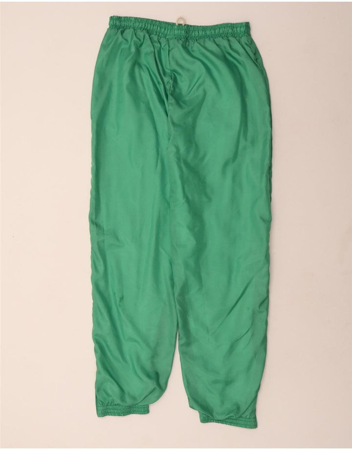 Pantaloni da tuta da uomo vintage da jogging grandi in nylon verde