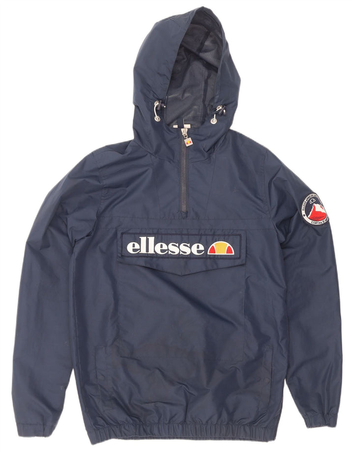 Giacca anorak con cappuccio grafico da uomo Ellesse UK 34 XS poliestere blu navy