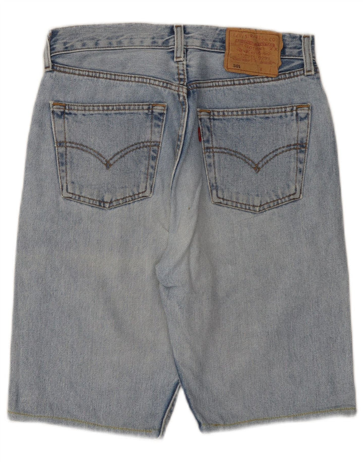 Pantaloncini di jeans Levi's 501 da uomo W29 in cotone blu medio