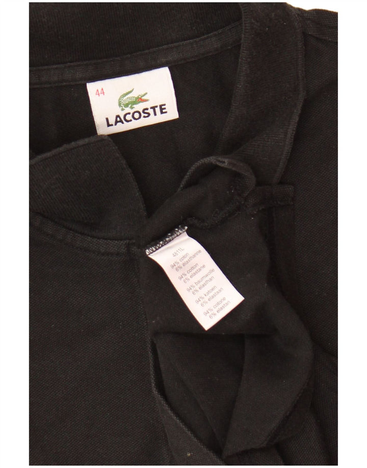Polo da donna Lacoste taglia 44 grande in cotone nero