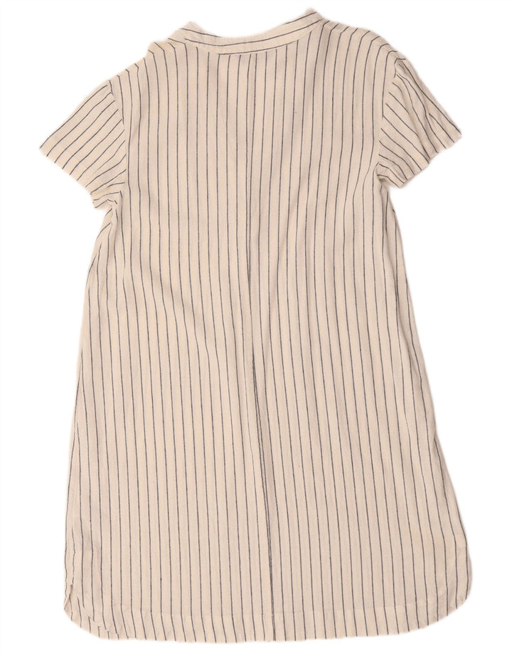 Abito a trapezio oversize da donna Marks & Spencer UK 10 piccolo a righe bianche