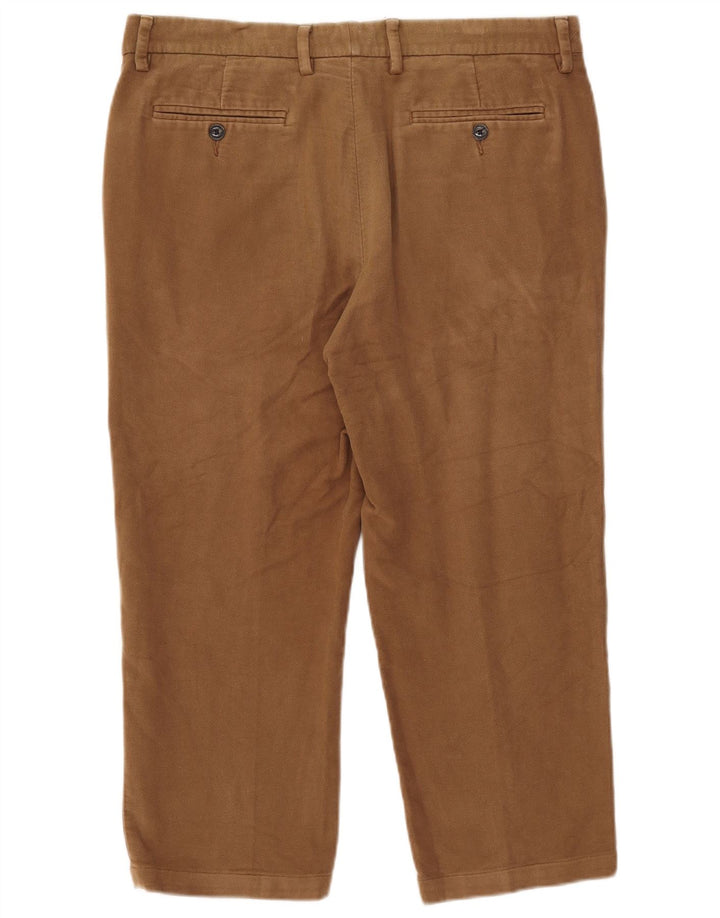Pantaloni Capri regolari da uomo Marks & Spencer W36 L23 in cotone beige