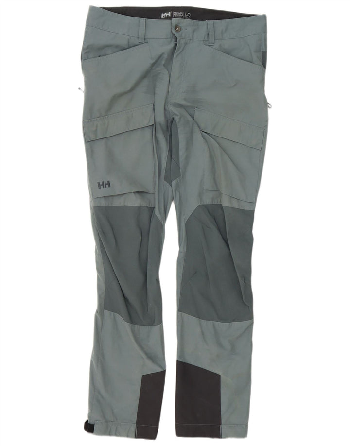 Pantaloni cargo slim fit da uomo Helly Hansen grandi W34 L33 grigio color block