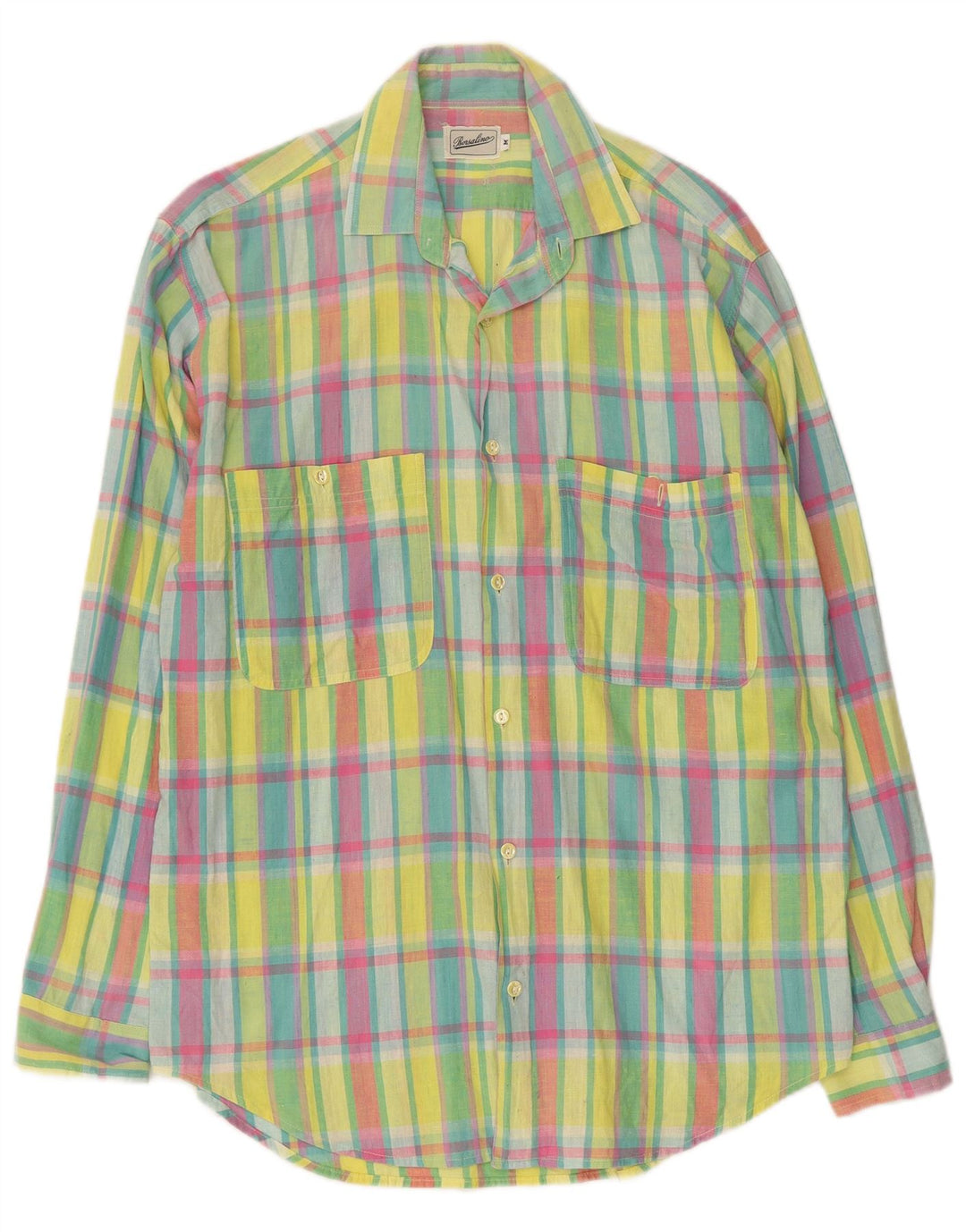 Borsalino Camicia Uomo Cotone Check Multicolor Medio