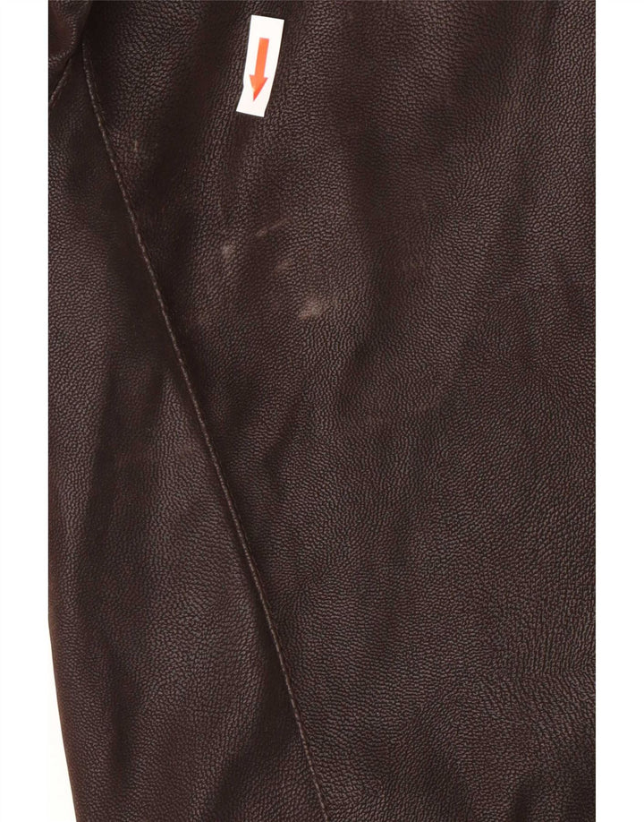 Giacca Uomo in Ecopelle Rino & Pelle IT 52 XL Poliestere Marrone