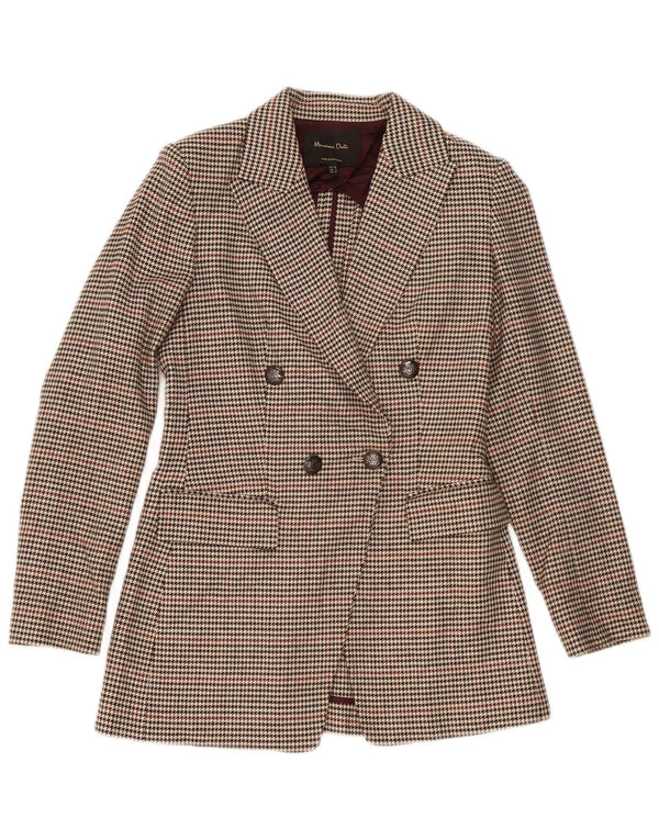 Giacca blazer doppiopetto da donna Massimo Dutti EU 34 2XS Beige