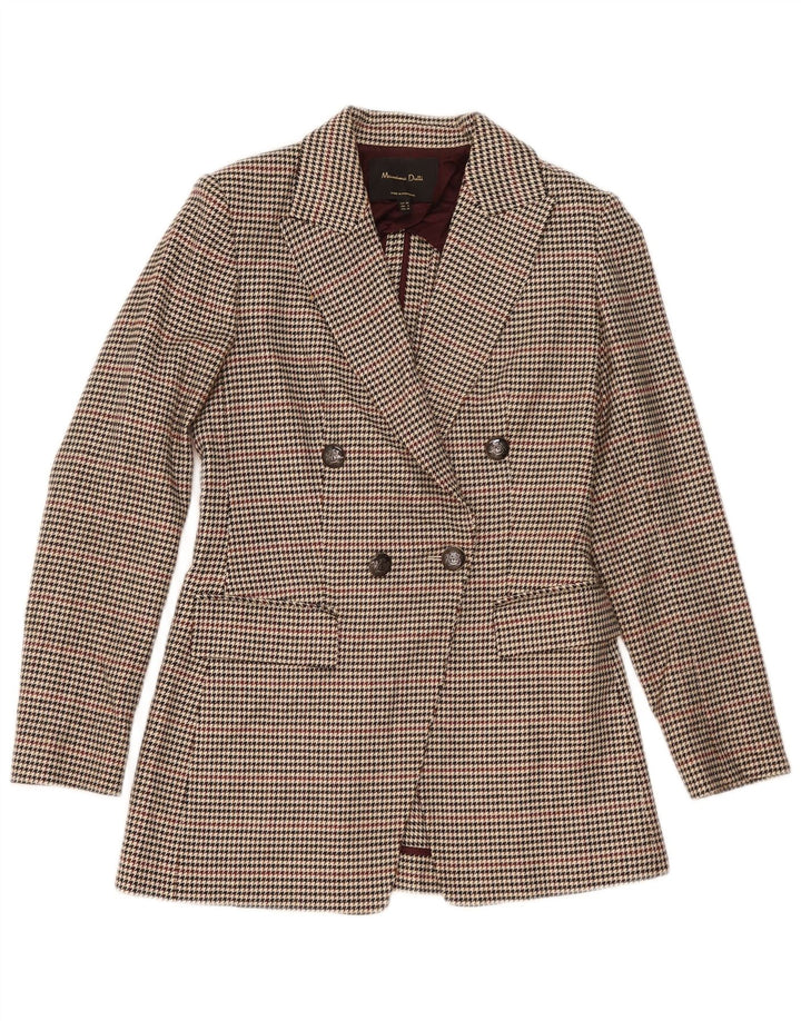 Giacca blazer doppiopetto da donna Massimo Dutti EU 34 2XS Beige