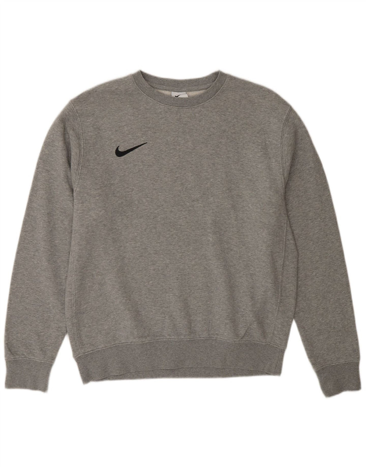 Felpa Nike Uomo Maglione Cotone Grigio Medio