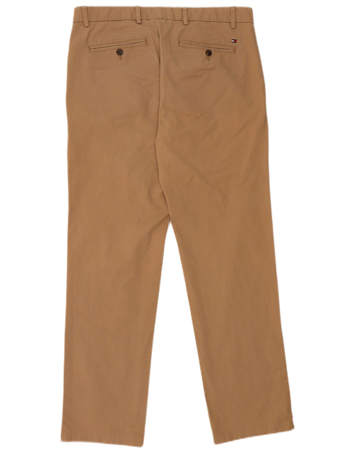 Pantaloni chino dritti da uomo Tommy Hilfiger W34 L34 Beige