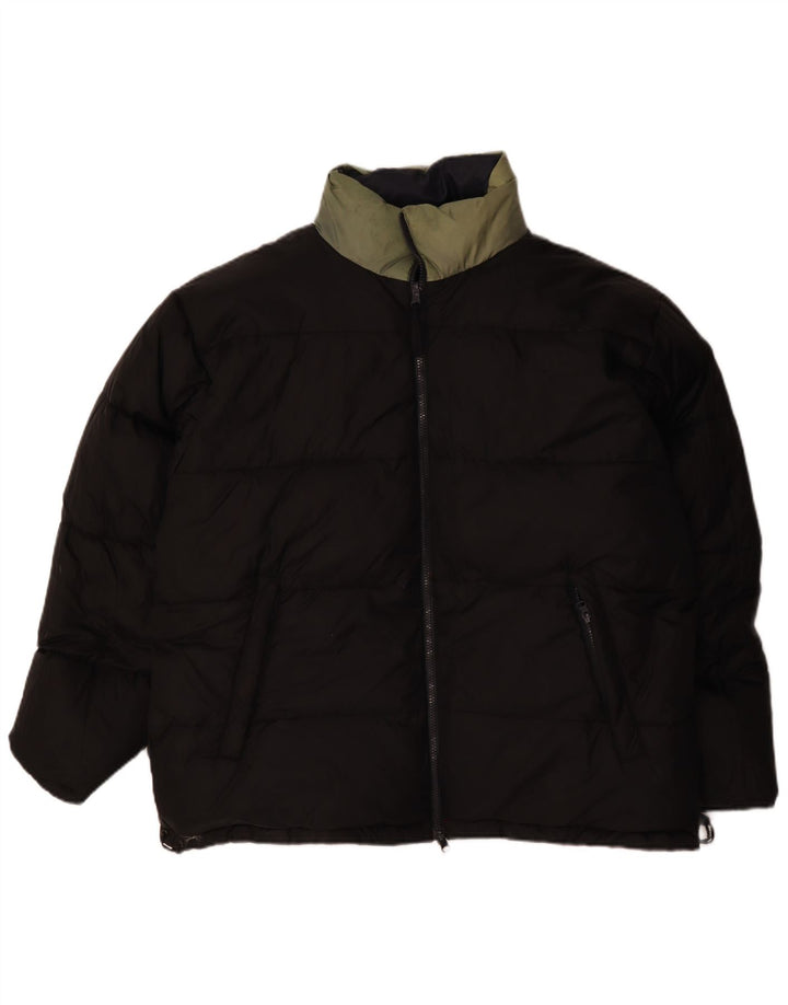 BLEND Giacca imbottita con grafica dal taglio ampio da uomo UK 40 Large Red Colourblock