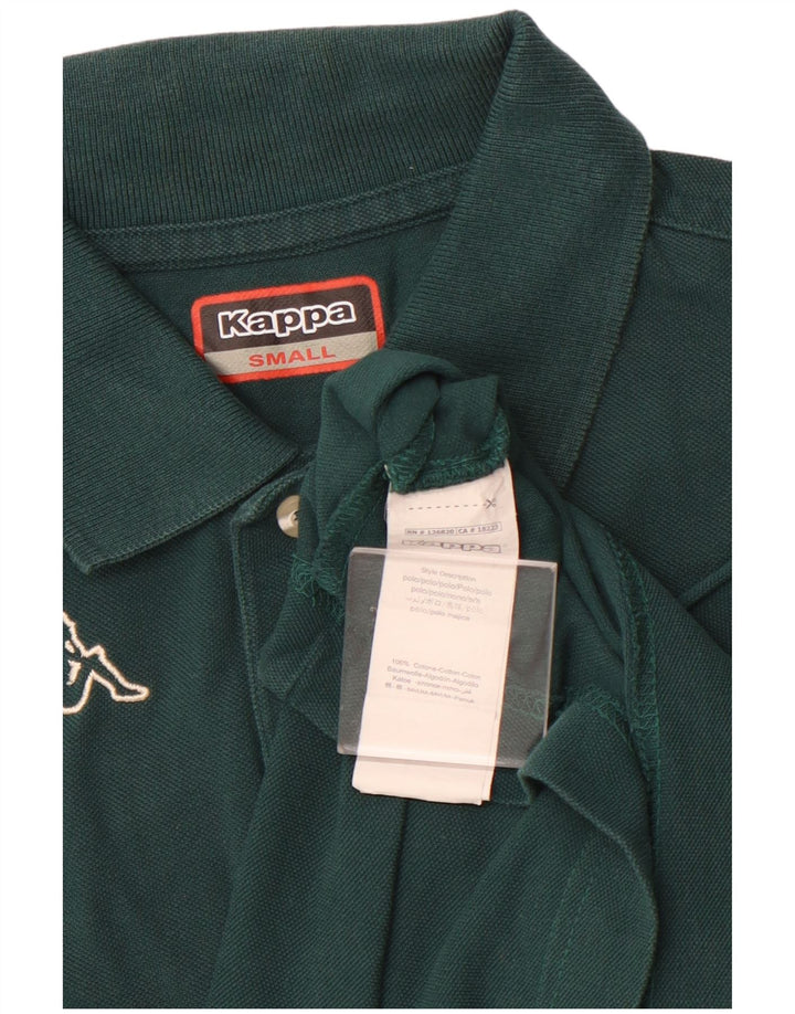 Polo grafica da uomo KAPPA piccola in cotone verde