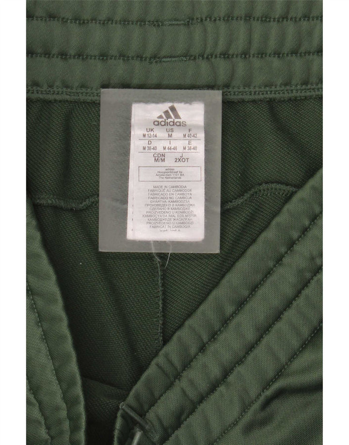 Pantaloni da tuta da uomo Adidas Joggers UK 12/14 Poliestere verde medio