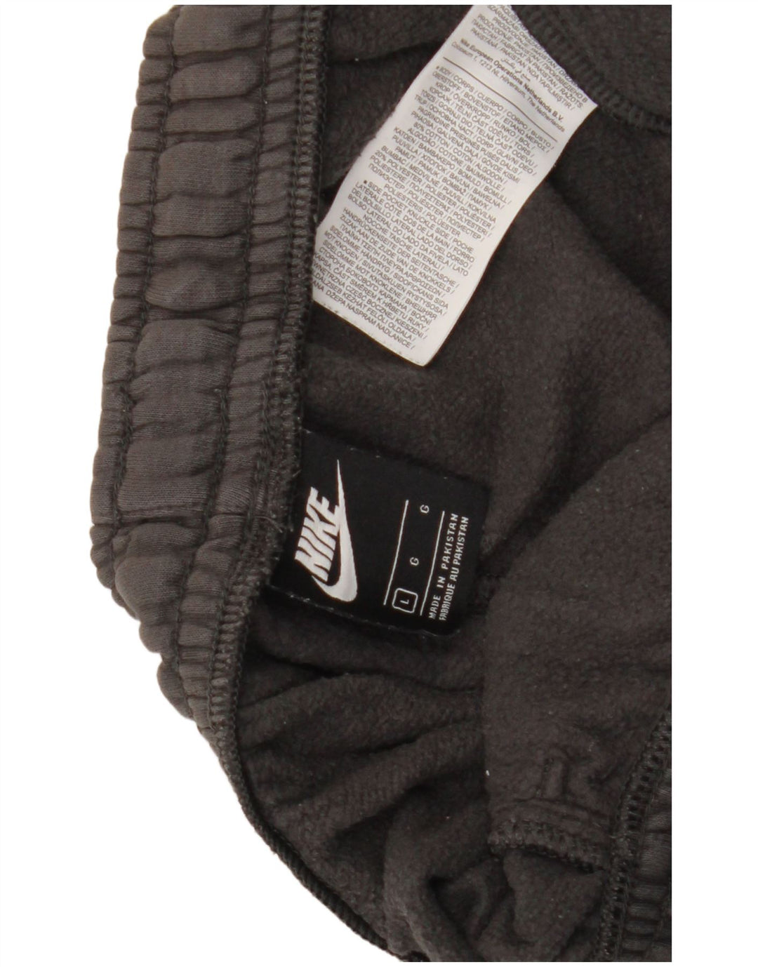Pantaloni da tuta con grafica Nike da uomo, pantaloni da jogging, grandi, in cotone grigio