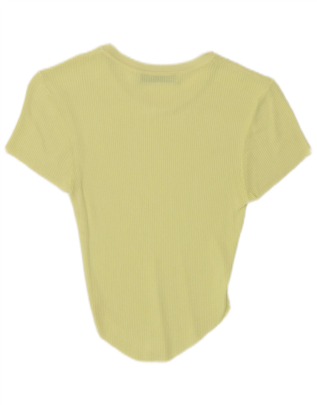 Top corto a maniche corte da donna Zara UK 4 XS giallo